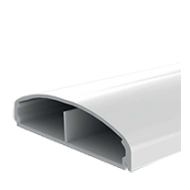 VILL - Taposócsatorna 34x10,5mm tetővel fehér 2m