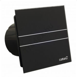 Ventilátor - Cata E-Glass Szellőző ventilátor E-100 GT BK (Timer-Fekete)